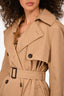 Weekend Max Mara Tan Belted Trench Coat Size 8