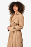 Weekend Max Mara Tan Belted Trench Coat Size 8
