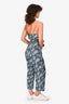 APiece Apart Navy Printed Belted Jumpsuit Size 6