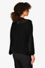 Helmut Lang Black Knit Zip Detail Top Size S