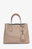 Prada Brown Saffiano Leather Tote with Strap