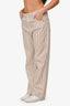 Reformation White/Brown Denim Striped Jeans Size 30