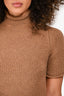Alexander Wang Brown Wool Mock Neck Top Size M