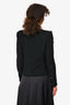 IRO Black Tweed Distressed Blazer Size 36