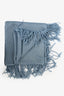 Brunello Cucinelli Blue Cashmere Thin Scarf