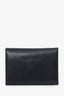 Hermes 2023 Black Chevre Mysore Leather Calvi Duo Compact Card Holder