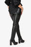 Re/Done Black Leather Straight Leg Pants Size 26