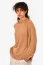 The Row Brown Wool/Cashmere Turtleneck Sweater Size S