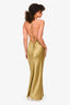 Reformation Olive Green Silk Maxi Dress Size XS