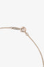Tiffany & Co. Sterling Silver Logo Charm Pendant Necklace