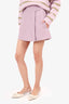 Valentino Purple Wool/Silk Mini Skort Size 42