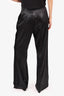 Acne Studios Black Shiny Wide-Leg Pants Size 38