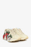 Gucci Beige/Red Strawberry Sneakers Size 36 (As Is)
