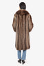 Eaton Brown Raccoon Full Length Fur Coat