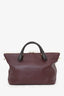 Chloe Burgundy/Python Effect Leather Baylee Tote with Strap