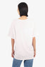 Moschino White Logo Print T-Shirt Size 42 Mens