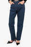 Gucci Blue Denim Horse-bit Pocket Detail High Waisted Jeans Size 27