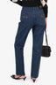 Gucci Blue Denim Horse-bit Pocket Detail High Waisted Jeans Size 27