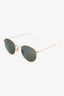 Ray Ban Gold Metal Frame Round Sunglasses