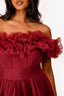 Mac Duggal Burgundy Tulle High Low Gown Size 6
