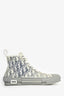 Christian Dior Grey Oblique High Top Sneakers Size 43 Mens