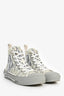 Christian Dior Grey Oblique High Top Sneakers Size 43 Mens