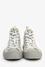 Christian Dior Grey Oblique High Top Sneakers Size 43 Mens