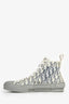 Christian Dior Grey Oblique High Top Sneakers Size 43 Mens