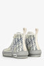 Christian Dior Grey Oblique High Top Sneakers Size 43 Mens