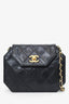 Pre-Loved Chanel™ Black Quilted Leather Octagon CC Flap Bag