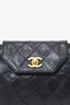 Pre-Loved Chanel™ Black Quilted Leather Octagon CC Flap Bag