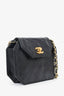 Pre-Loved Chanel™ Black Quilted Leather Octagon CC Flap Bag