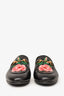 Gucci Black Leather Floral Embroidered Princeton Mules Size 36