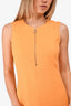 Akris Orange Cotton/Silk Midi Dress Size 4
