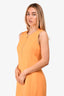 Akris Orange Cotton/Silk Midi Dress Size 4