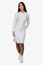 Thom Browne White Midi Shirt Dress Size 36