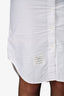 Thom Browne White Midi Shirt Dress Size 36