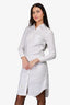 Thom Browne White Midi Shirt Dress Size 36