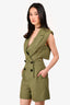 Self-Portrait Green Romper With Cut-Outs Size 0 US