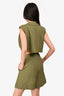 Self-Portrait Green Romper With Cut-Outs Size 0 US