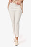 Max Mara White Fitted Trousers Size 4