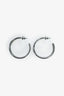 Hermès Black/Silver 'Olympe' Earrings