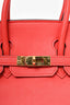 Hermès 2017 Red Swift Leather Retourne Birkin 25 GHW                                                                  