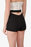 Hours Black Cut-Out Mini Skort Size XS