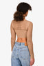 Camila Coelho Brown Crochet Crop Top Size XS