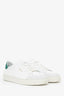 Axel Arigato White/Green Leather Sneakers Size 6.5