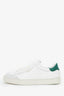 Axel Arigato White/Green Leather Sneakers Size 6.5