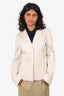 Jil Sander White Single Breasted Blazer Size 34