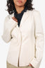 Jil Sander White Single Breasted Blazer Size 34