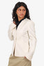 Jil Sander White Single Breasted Blazer Size 34